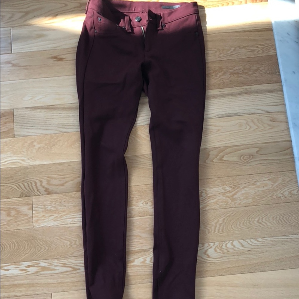 Rag And Bone Deep Red Super Soft Jegging - image 1